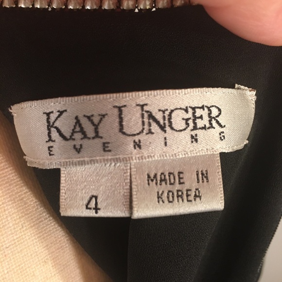 Kay Unger Evening 100% Silk Tiered Crystal Dress 4 - Picture 15 of 16